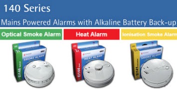 Aico 140 Series - Alkaline Back-up Fire & Heat Alarms