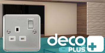 Click Scolmore Polished Chrome Deco Plus Switches & Sockets