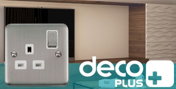 Click Stainless Steel Deco Plus Switches and Sockets