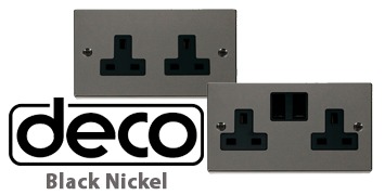 Click Deco Black Nickel Switches & Sockets