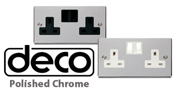 Click Polished Chrome Deco Switches and Sockets