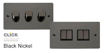 Click Define Black Nickel Switches and Sockets