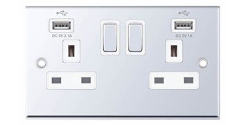 Selectric Polished Chrome 7MPRO Switches & Sockets