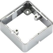 Knightsbridge 1GSBPC Polished Chrome 1 Gang Surface Box for Knightsbridge Screwless and Flat Plate Ranges