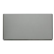 Click SCP061CH Definity Polished Chrome Screwless 2 Gang Blank Cover Plate