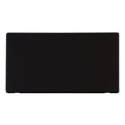 Click SCP061MB Definity Metal Black Screwless 2 Gang Blank Cover Plate