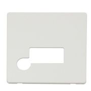 Click SCP150MW Matt White Definity Screwless 13A Flex Outlet Fused Spur Unit Cover Plate