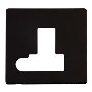 Click SCP151MB Definity Metal Black Screwless 13A Flex Outlet Switched Fused Spur Unit Cover Plate