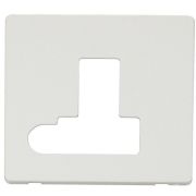 Click SCP151MW Matt White Definity Screwless 13A Flex Outlet Switched Fused Spur Unit Cover Plate