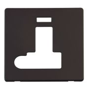 Click SCP152BK Matt Black Definity Screwless 13A Flex Outlet Neon Switched Fused Spur Unit Cover Plate
