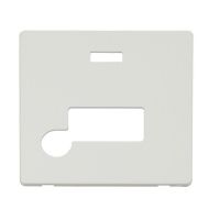 Click SCP153MW Matt White Definity Screwless 13A Flex Outlet Neon Fused Spur Unit Cover Plate