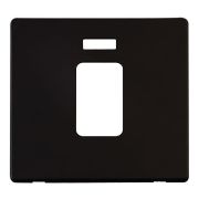Click SCP201MB Definity Metal Black Screwless 1 Gang 45A Neon Switch Cover Plate
