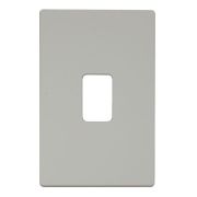 Click SCP202PW White Definity Screwless 45A Vertical Switch Cover Plate