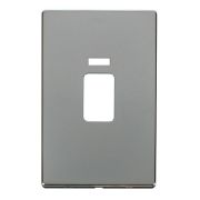 Click SCP203CH Polished Chrome Definity Screwless 45A Neon Vertical Switch Cover Plate