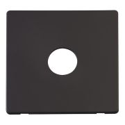 Click SCP221BK Matt Black Definity Screwless 1 Gang Toggle Switch Cover Plate