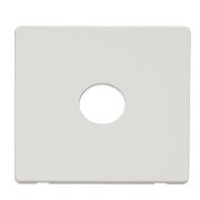 Click SCP221MW Matt White Definity Screwless 1 Gang Toggle Switch Cover Plate