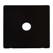 Click SCP231MB Definity Metal Black Screwless 1 Gang Coaxial Outlet Cover Plate