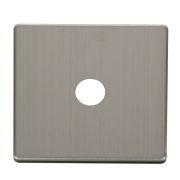Click SCP231SS Stainless Steel Definity Screwless 1 Gang Co-Axial Satellite Socket Cover Plate