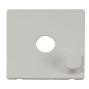 Click SCP241PW White Definity Screwless 1 Gang Dimmer Switch Cover Plate