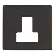 Click SCP251BK Matt Black Definity Screwless 13A Switched Fused Spur Unit Cover Plate