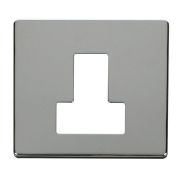 Click SCP251CH Polished Chrome Definity Screwless 13A Switched Fused Spur Unit Cover Plate