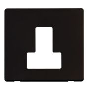 Click SCP251MB Definity Metal Black Screwless 13A Switched Fused Spur Unit Cover Plate