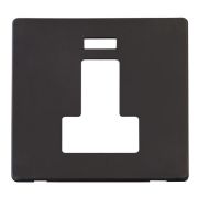 Click SCP252BK Matt Black Definity Screwless 13A Neon Switched Fused Spur Unit Cover Plate