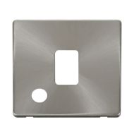 Click SCP322BS Brushed Steel Definity Screwless 1 Gang 20A Flex Outlet Switch Cover Plate