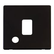 Click SCP322MB Definity Metal Black Screwless 20A 2 Pole Flex Outlet Switch Cover Plate
