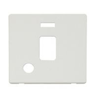 Click SCP323MW Matt White Definity Screwless 1 Gang 20A Flex Outlet Neon Switch Cover Plate