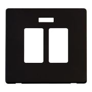 Click SCP324MB Definity Metal Black Screwless 20A Neon Sink or Bath Switch Cover Plate