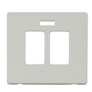 Click SCP324PW Polar White Definity Screwless Sink or Bath Switch Cover Plate