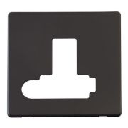 Click SCP351BK Matt Black Definity Screwless 13A Flex Outlet Lockable Switched Fused Spur Unit Cover Plate