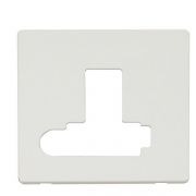 Click SCP351MW Matt White Definity Screwless 13A Flex Outlet Lockable Switched Fused Spur Unit Cover Plate