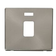 Click SCP423BS Brushed Steel Definity Screwless 1 Gang 20A Neon Switch Cover Plate