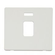 Click SCP423MW Matt White Definity Screwless 1 Gang 20A Neon Switch Cover Plate