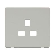 Click SCP430PW White Definity Screwless 1 Gang 13A UK Socket Cover Plate