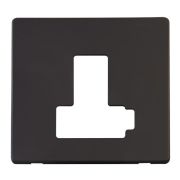 Click SCP451BK Matt Black Definity Screwless 13A Lockable Switched Fused Spur Unit Cover Plate