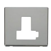 Click SCP451CH Polished Chrome Definity Screwless 13A Lockable Switched Fused Spur Unit Cover Plate