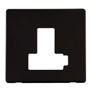 Click SCP451MB Definity Metal Black Screwless 13A Lockable Switched Fused Spur Unit Cover Plate