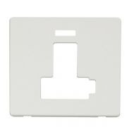 Click SCP451MW Matt White Definity Screwless 13A Lockable Switched Fused Spur Unit Cover Plate