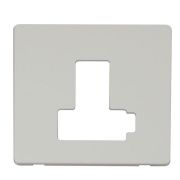 Click SCP451PW Polar White Definity Screwless 13A Lockable Switched Fused Spur Unit Cover Plate