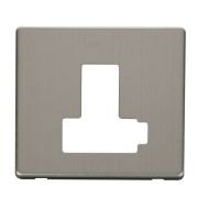 Click SCP451SS Stainless Steel Definity Screwless 13A Lockable Switched Fused Spur Unit Cover Plate