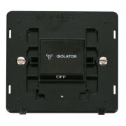 Click SIN020BK Black Definity 10A 3 Pole Fan Isolation Plate Switch Insert - Black Insert