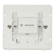 Click SIN020PW White Definity 10A 3 Pole Fan Isolation Plate Switch Insert - White Insert