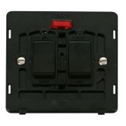 Click SIN024BK Black Definity 20A 2 Pole Neon Sink or Bath Plate Switch Insert - Black Insert