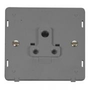 Click SIN038GY Grey Definity 5A Round Pin Socket Outlet Insert - Grey Insert