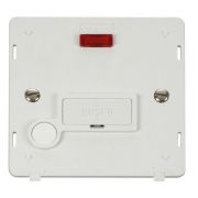 Click SIN053PW White Definity 13A Flex Outlet Neon Fused Spur Unit Insert - White Insert