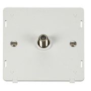 Click SIN156PW White Definity Non-Isolated 1 Gang Satellite Outlet Insert  - White Insert