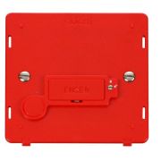 Click SIN249RD Red Definity 3A Lockable Flex Outlet Fused Spur Unit Insert  - Red Insert